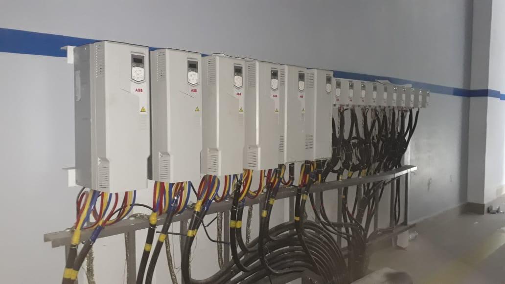 ABB VFD Installation with Cable Wiring