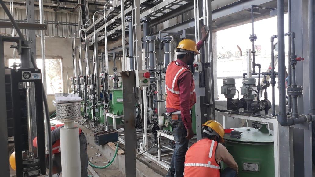 Technicians Working on Instrumentation